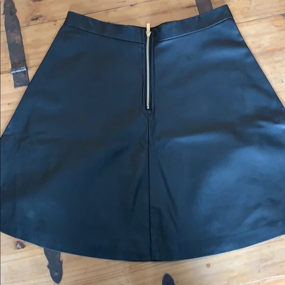 Black Faux Leather Skirt NWT - Picture 6 of 7